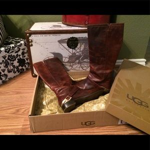 UGG Belted Leather Riding Boot